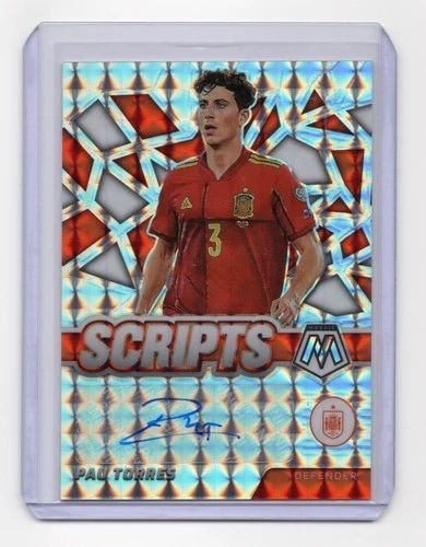 Pau Torres 2021 Panini Mosaic FIFA Silver Scripts