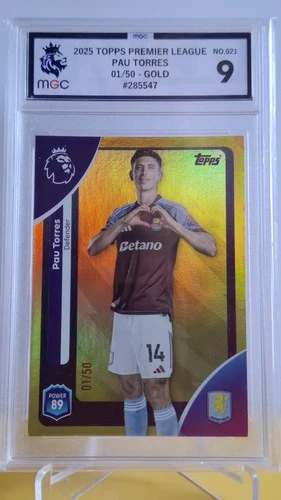 Pau Torres 2025 Topps Premier League Gold /50