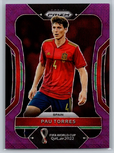 Pau Torres 2022 Panini Prizm World Cup Qatar Purple Wave Prizm 225/99