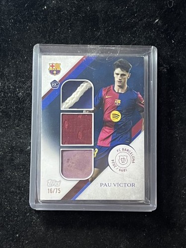 Pau Victor 2024 Topps Barcelona 125 Anniversary Blue /75