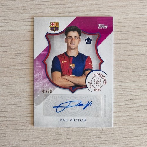 Pau Victor 2024 Topps Barcelona 125 Anniversary Pink /99