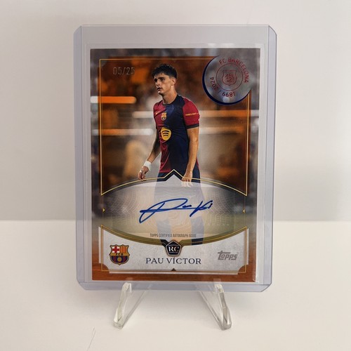 Pau Victor 2024 Topps Barcelona 125ème Orange /25