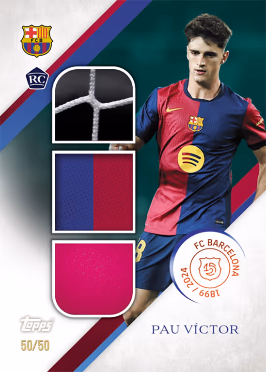 Pau Victor 2024 Topps Barcelona Team Set /250