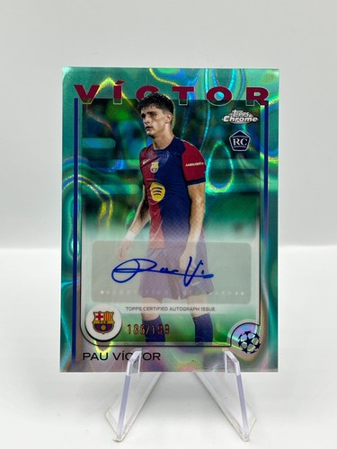 Pau Victor 2024 Topps Chrome Aqua Lava /199