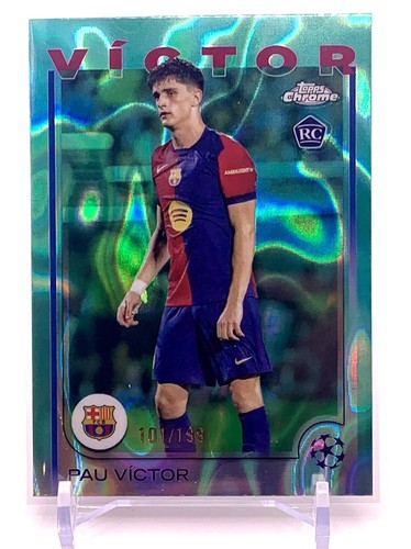 Pau Victor 2024 Topps Chrome Aqua Lava /199