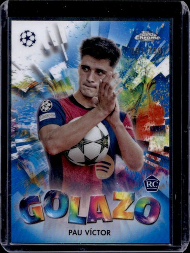 Pau Victor 2024 Topps Chrome Blue Refractor /150