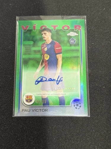 Pau Victor 2024 Topps Chrome Green /99