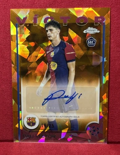 Pau Victor 2024 Topps Chrome Sapphire Orange /25