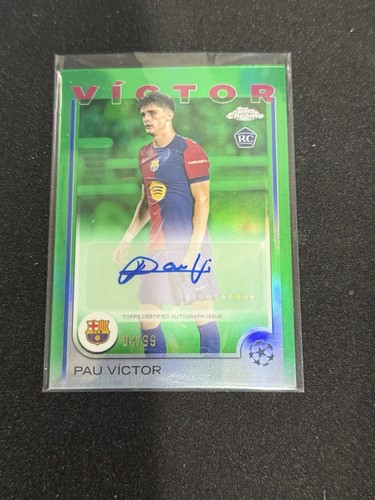 Pau Victor 2024 Topps Cromo UEFA Clubes Competiciones Verde /99