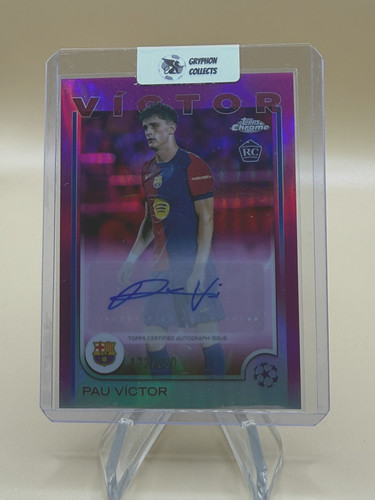 Pau Victor 2024 Topps Cromo UEFA Pink /250