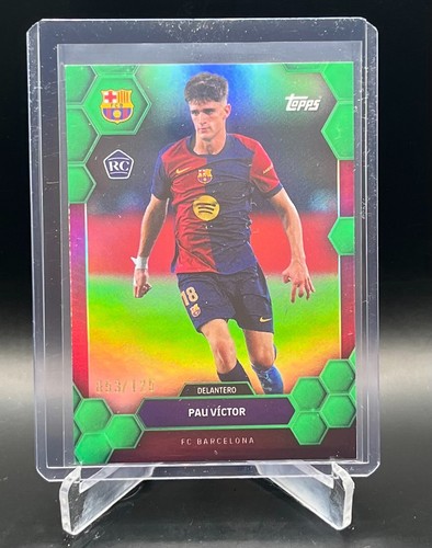 Pau Victor 2024 Topps Fan Set Barcelona Green /125