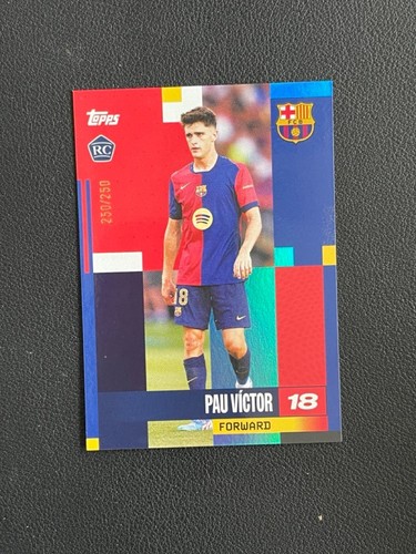 Pau Victor 2024 Topps FC Barcelona Aqua /250