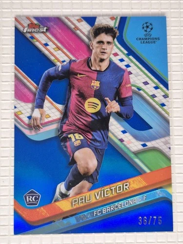 Pau Victor 2024 Topps Finest Blue /75