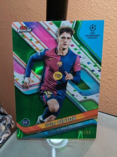 Pau Victor 2024 Topps Finest Green Lava Refractor /99