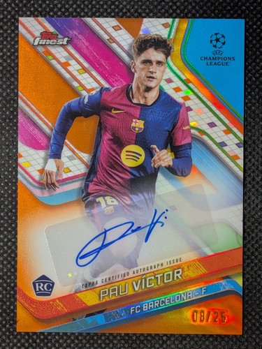 Pau Victor 2024 Topps Finest Orange /25