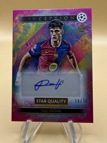 Pau Victor 2024 Topps Inception UEFA Pink /75