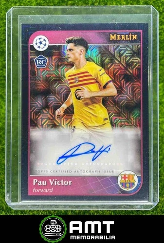 Pau Victor 2024 Topps Merlin Chrome Black Mojo /10