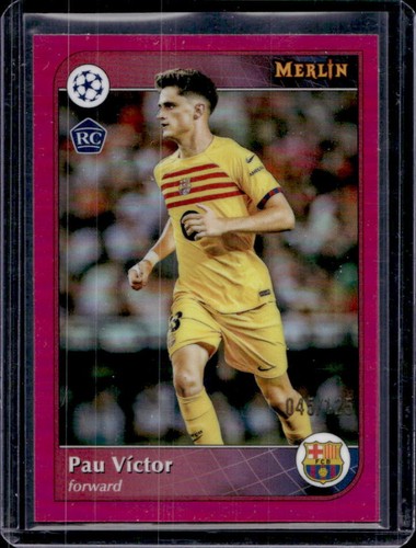 Pau Victor 2024 Topps Merlin Chrome Magenta Refractor /125
