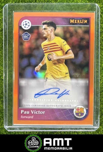 Pau Victor 2024 Topps Merlin Chrome Orange /25