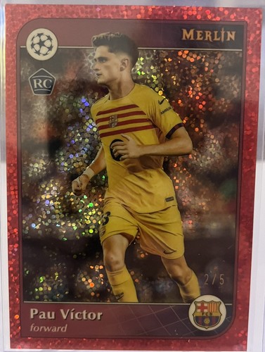 Pau Victor 2024 Topps Merlin Chrome Red Speckle /5