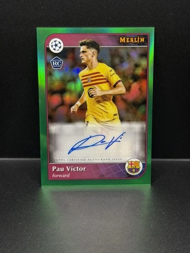 Pau Victor 2024 Topps Merlin Chrome Verde Refractor /99