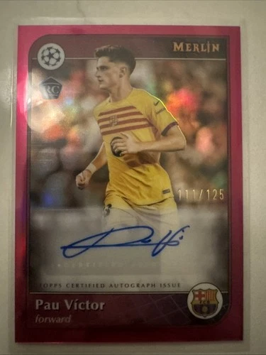 Pau Victor 2024 Topps Merlin UEFA /125