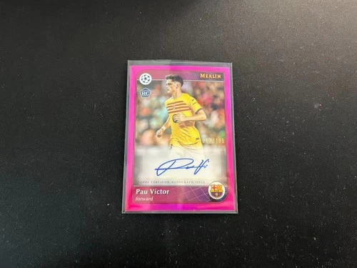 Pau Victor 2024 Topps Merlin UEFA Calcio Rosa 087/199