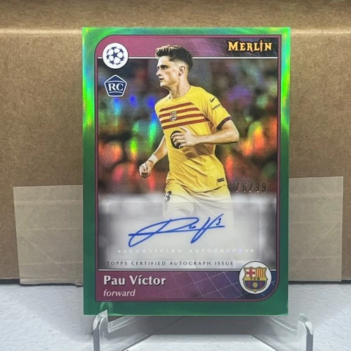 Pau Victor 2024 Topps Merlin UEFA Verde Refractor /99