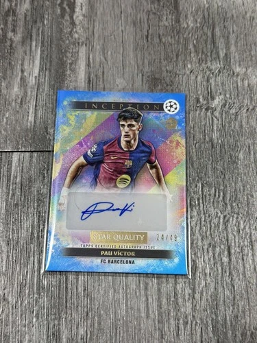 Pau Victor 2024 Topps Inception UCC Blue Foil /49