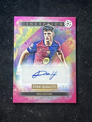 Pau Victor 2024 Topps Inception UCC Pink Foil /75