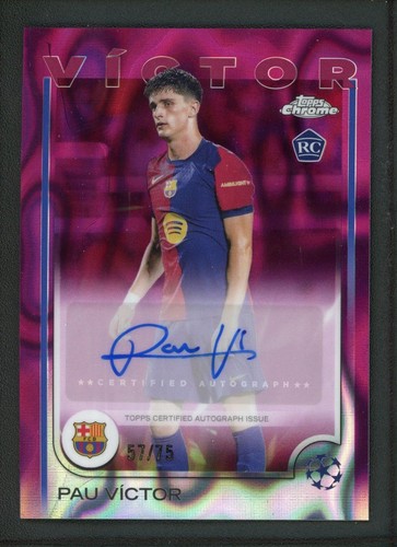 Pau Victor 2025 Topps UEFA Champions League Lava /75