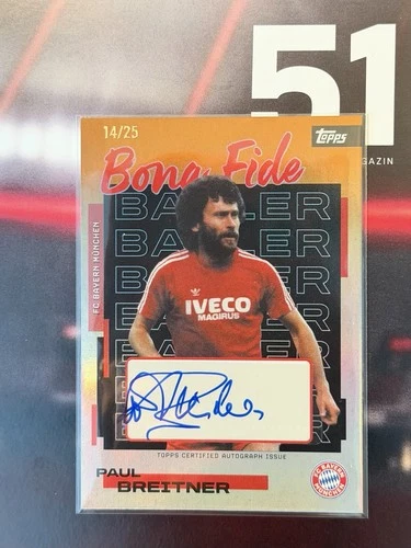 Paul Breitner 2025 Topps FC Bayern Team Set /25