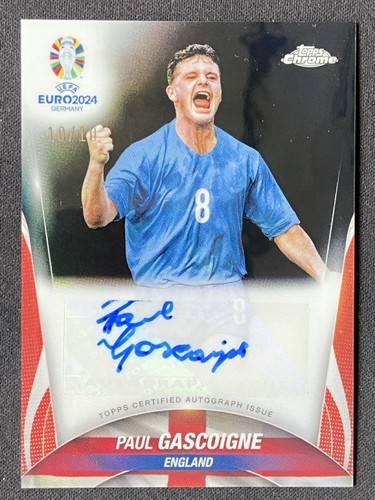 Paul Gascoigne 2024 Topps Chrome Black Refractor /10