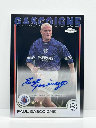 Paul Gascoigne 2024 Topps Chrome True Black /10