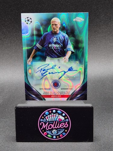 Paul Gascoigne 2024 Topps Chrome UEFA Aqua Lava Refractor