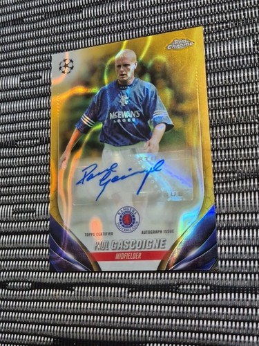 Paul Gascoigne 2023 Topps Chrome UEFA Gold Lava Refractor