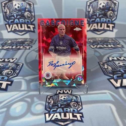 Paul Gascoigne 2024 Topps Chrome UEFA Sapphire /5