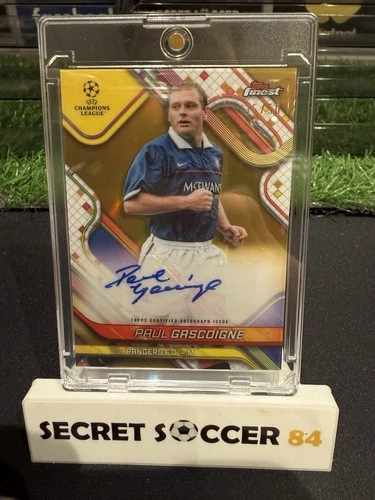 Paul Gascoigne 2024 Topps Finest Gold /50
