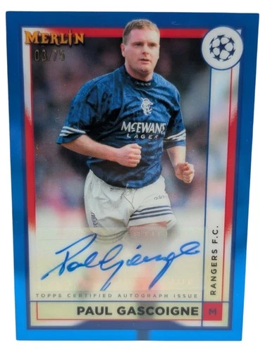 Paul Gascoigne 2022 Topps Merlin Chrome /75