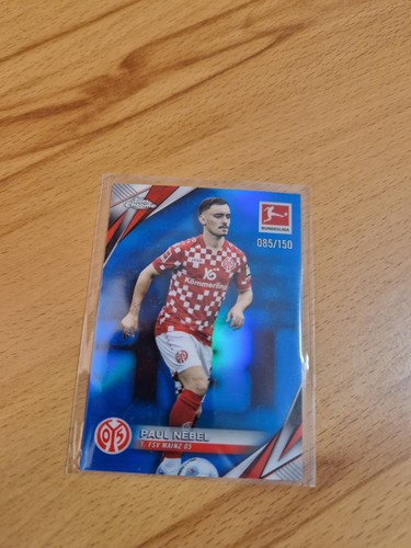 Paul Nebel 2024 Topps Bundesliga Chrome Blue /150