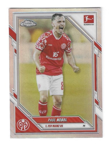 Paul Nebel 2025 Topps Chrome Bundesliga Refractor