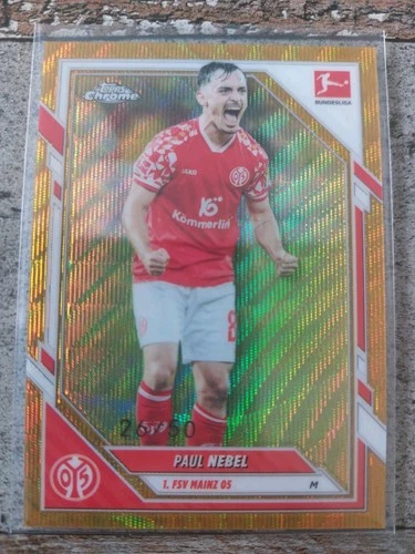 Paul Nebel 2025 Topps Chrome Gold Laser /50