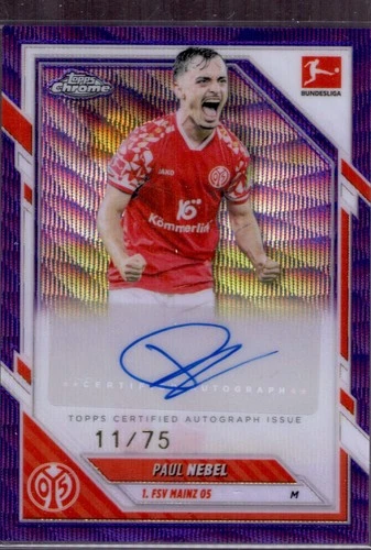 Paul Nebel 2025 Topps Chrome Purple Wave /75