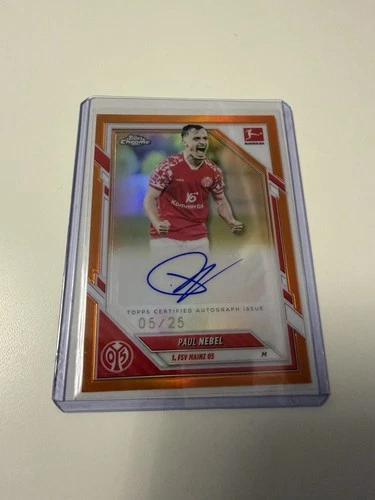 Paul Nebel 2025 Topps Chrome True Orange /25