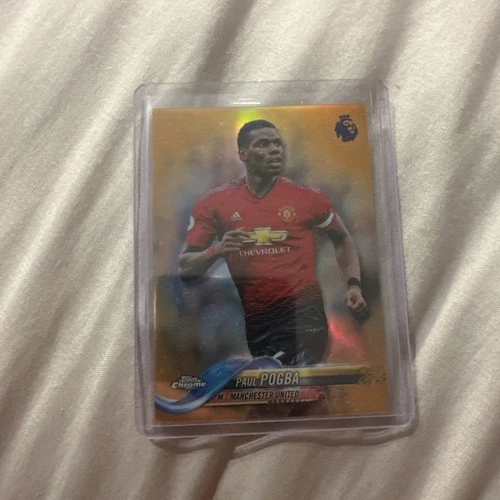 Paul Pogba 2018 Topps Chrome Orange Refractor /25