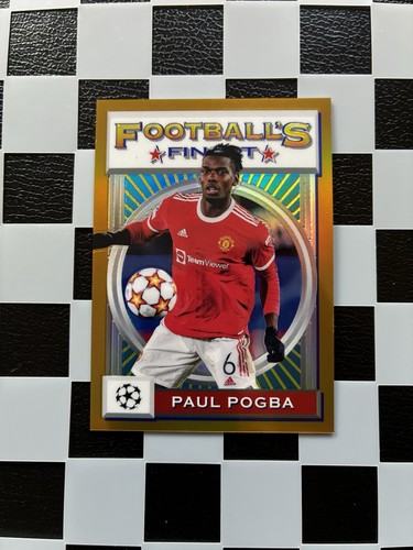 Paul Pogba 2021 Topps Finest Gold /50