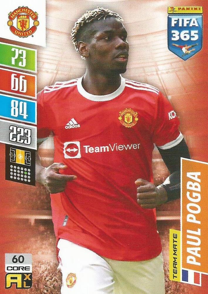 Paul Pogba 2022 Panini Adrenalyn XL FIFA 365