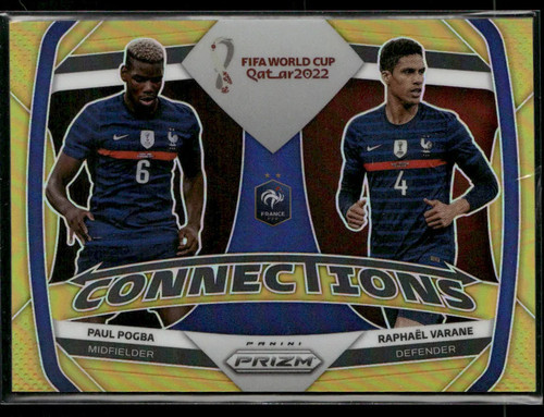 Paul Pogba / Raphael Varane 2022 Panini Prizm Gold /10