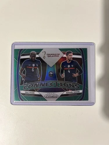 Paul Pogba / Raphael Varane 2022 Panini Prizm World Cup Green /5