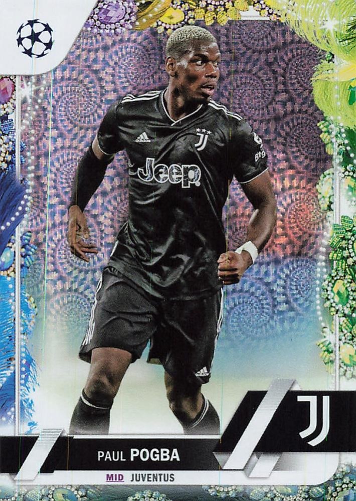 Paul Pogba 2022 Topps UEFA Club Competitions Carnaval Edition